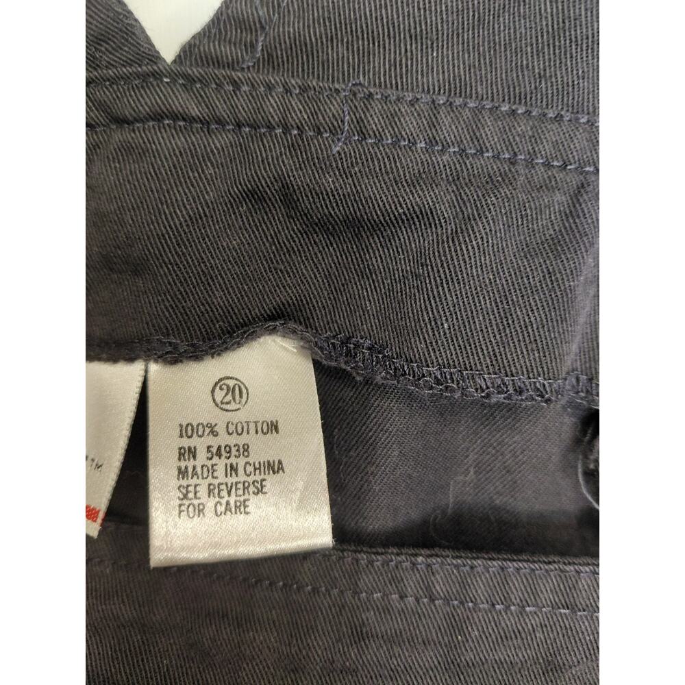 Vintage Forelli Black Cotton Utility Short Overalls Grunge Workwear Size 20 Plus - Picture 6 of 14
